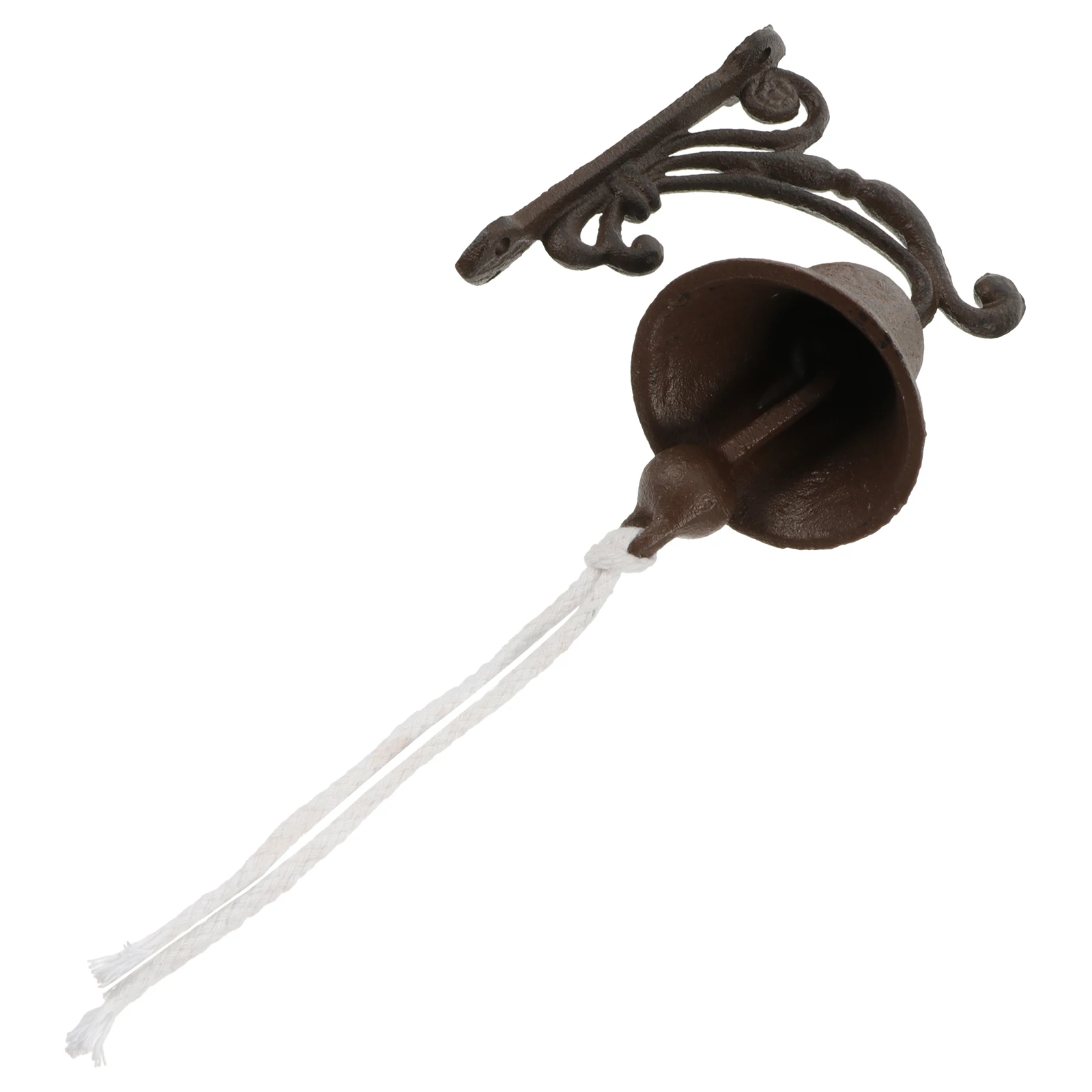 

Wrought Iron Doorbell Rustic Style Wall Hanging Retro Home Accessory Vintage Garden Decor Cast Iron Manual Bell Ideal Gift