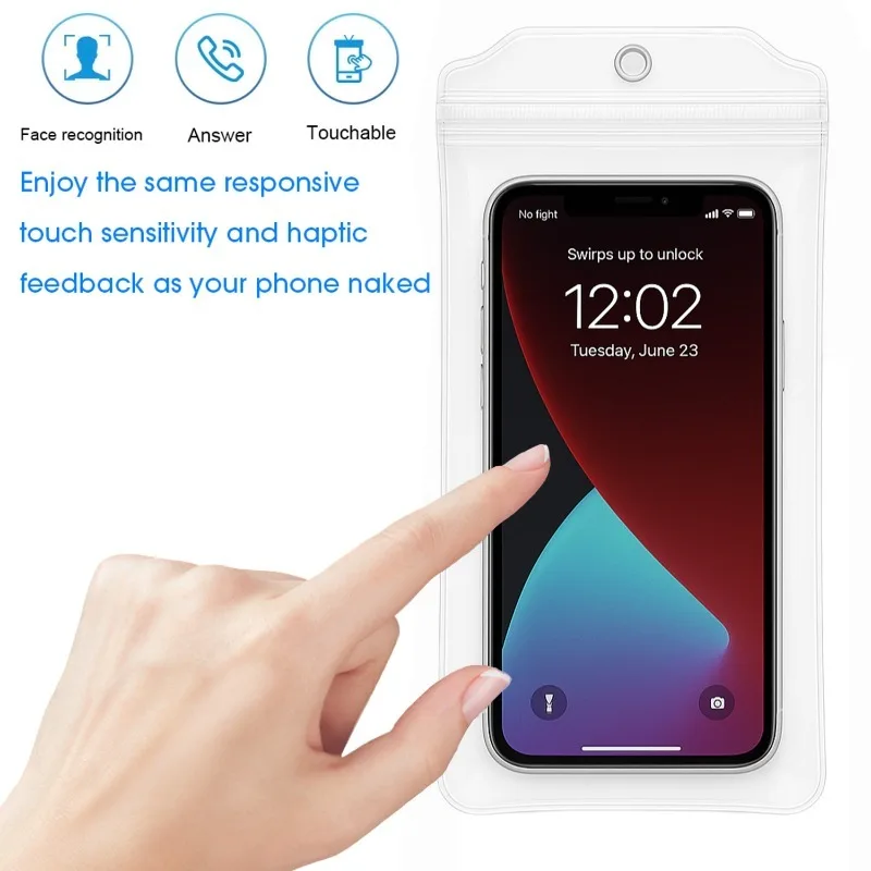 Afbeelding 3: Transparante waterdichte telefoontas Onderwater telefoons buideltas Universele zomerzwemmen waterdichte hoes voor iPhone Samsung Xiaomi