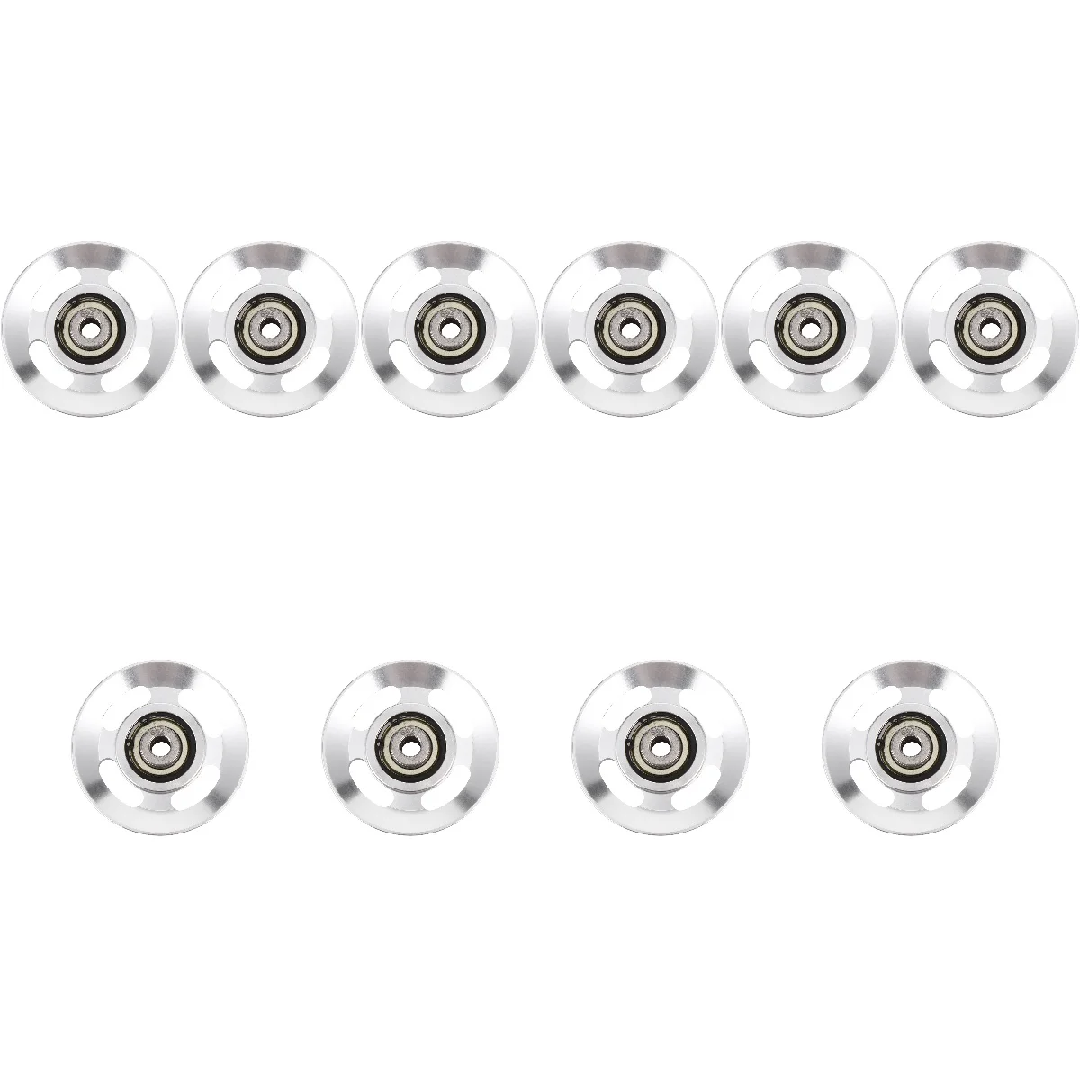 10 Pack Aluminum Alloy Pulley Bearings Equipment Traveling Accessories Steel Cable Universal Aluminium Fitness Lift Wheel