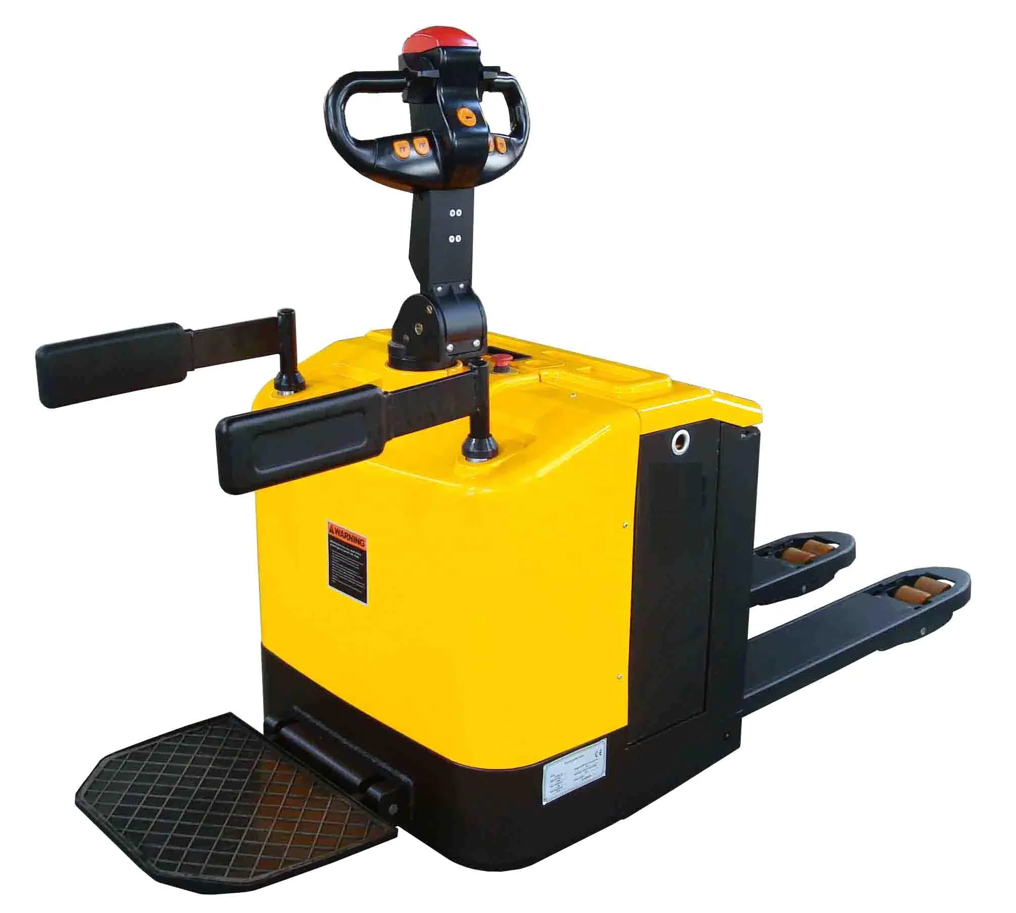 Best Selling new 2 ton lift 200mm Stacker Handing Forklift Hydraulic Stand on  Electric Pallet Truck