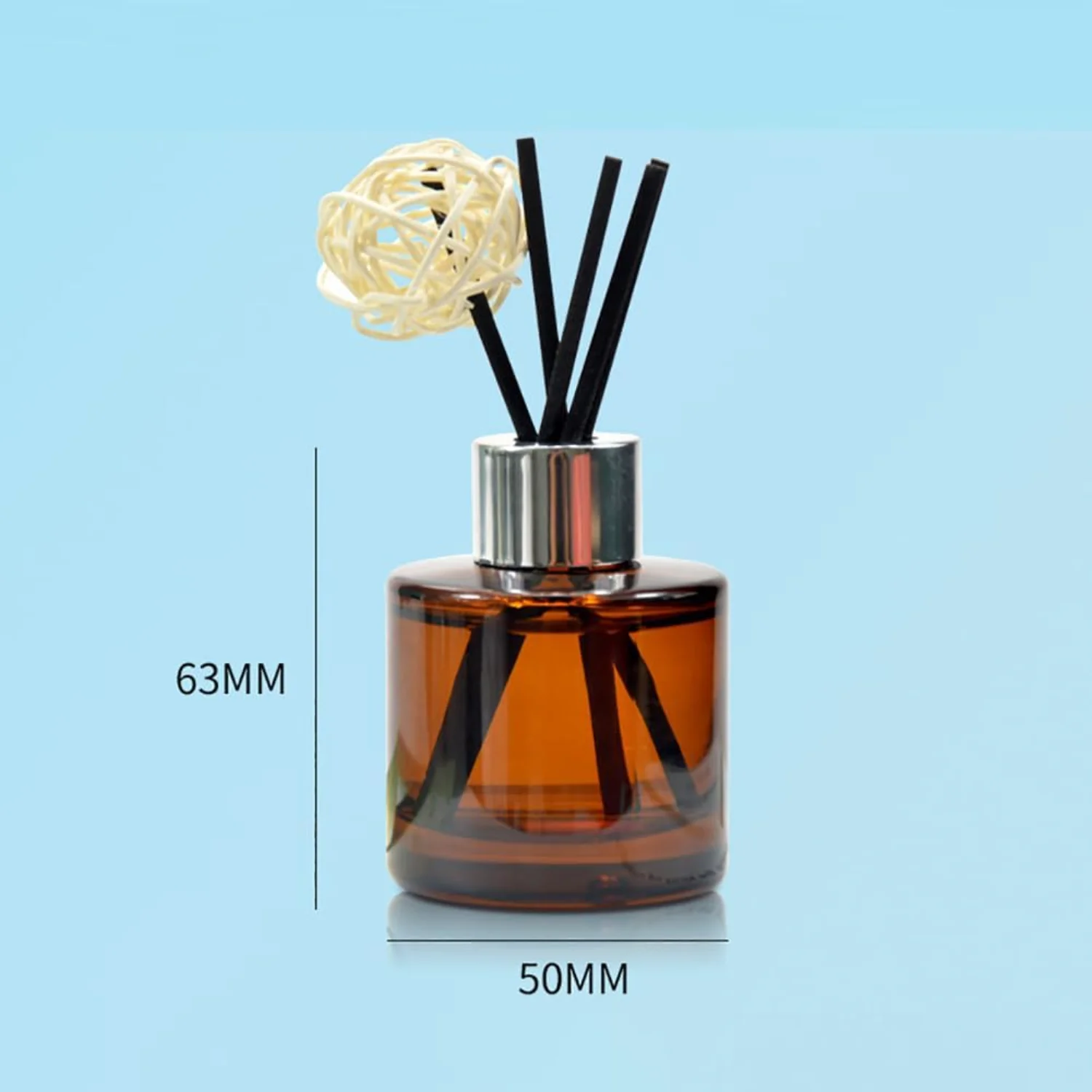 Bouteilles d'huile parfumées en verre, 2 pièces, bouteilles de diffuseur vides et rechargeables, bouteilles de diffuseur d'aromathérapie, pots de diffuseur de parfum Essent