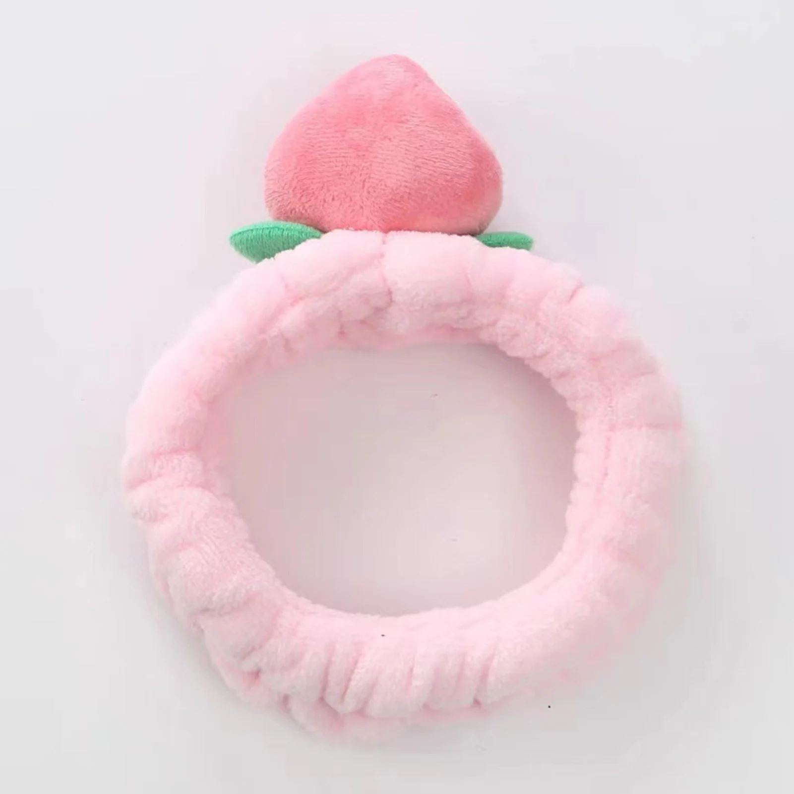 

Wash Face Hair Holder Hairbands Soft Warm Coral Fleece Cute Pink Peach Headband For Women Girls Turban Fashion Hair Accessories