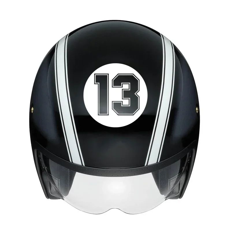 سيارة ملصق سباق عدد 13 17 19 21 23 69 77 في دائرة مقاوم للماء PVC ملصقات مصورة للدراجات النارية الوفير منتجات الجسم البلاستيكية