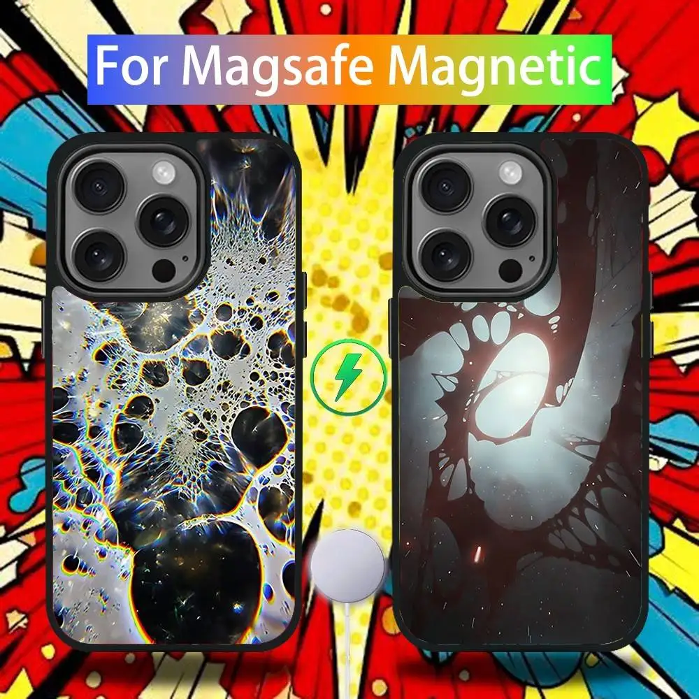

Hex Tech Psychedelic Phone Case For iPhone 16,15,14,13,12,11,Pro,Max,Plus,Mini,SE4,E Magnetic Magsafe Wireless Charging