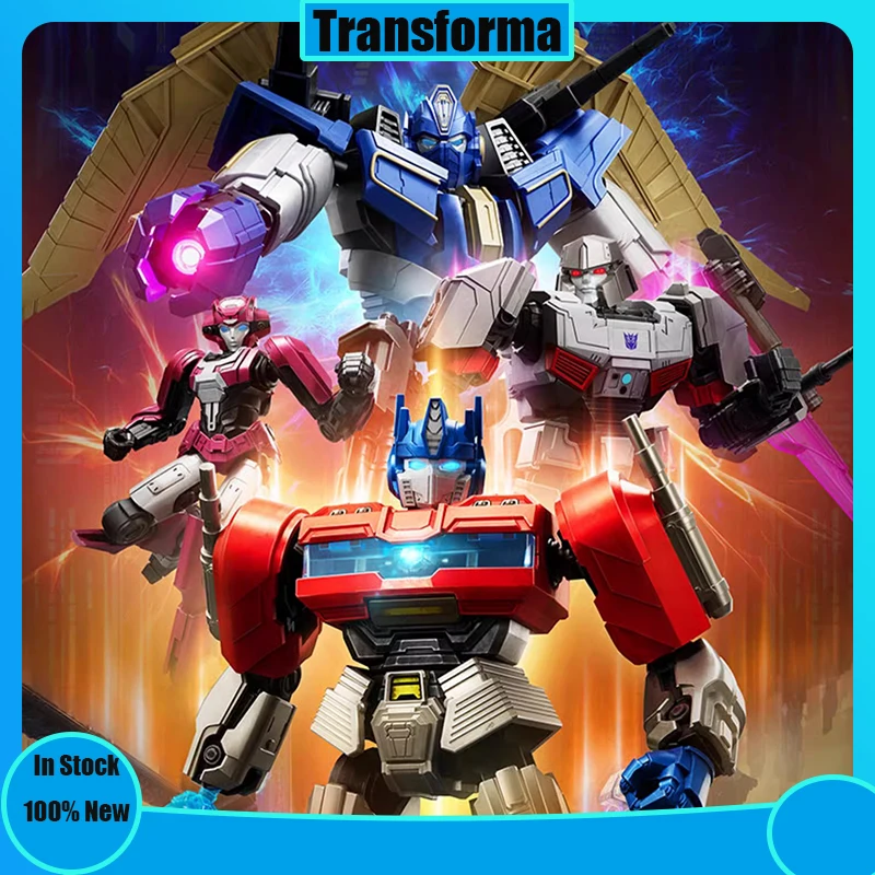 In Stock Blokees Transformation Optimus Prima Megatrons Elita Anime Action Figure Model Doll Kid Christmas Gift