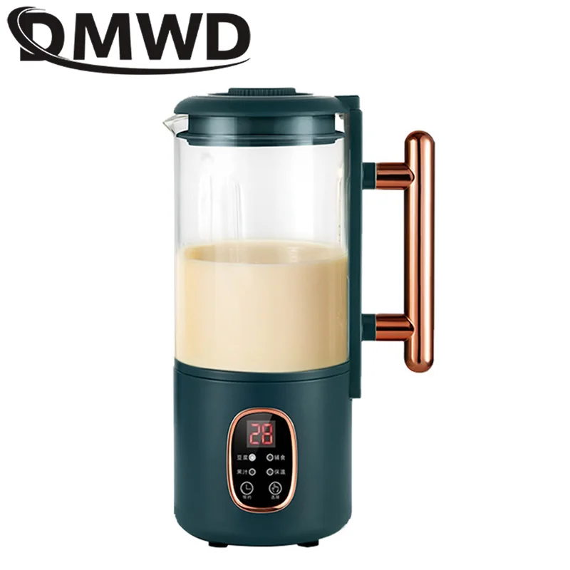 DMWD 600ml Soybean Milk Machine Electric Juice Mixer Rice Paste Extractor Blender Food Processor Automatic Heating Soymilk Maker