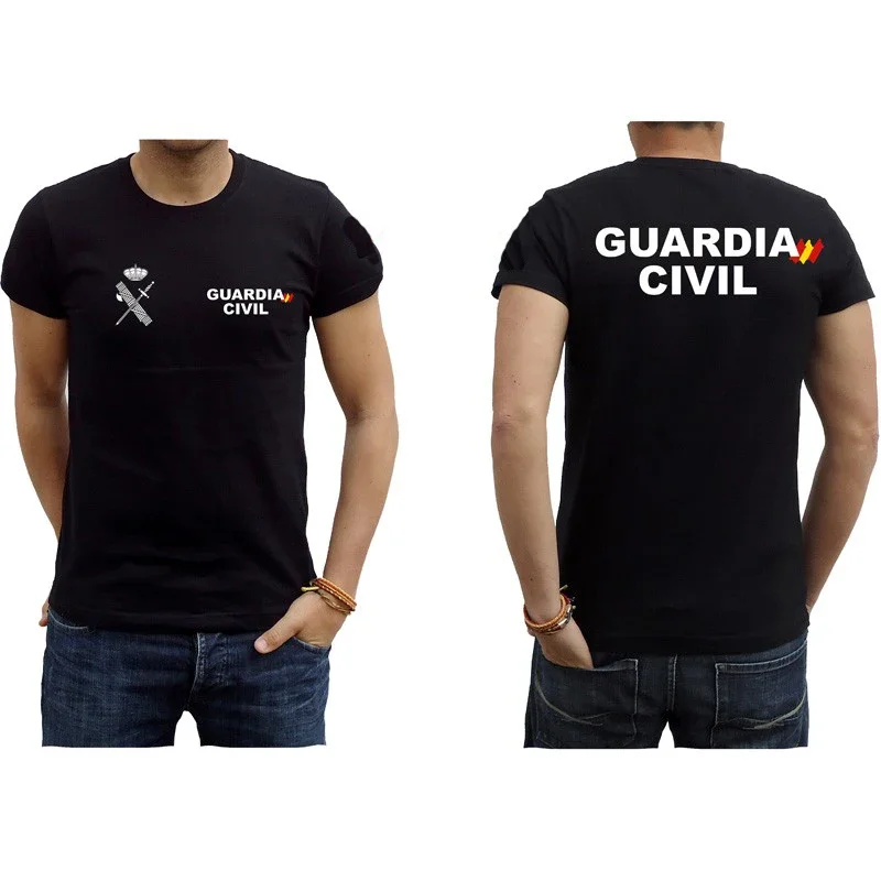 Premium Casual Cotton Short Sleeve O-Neck Mens T Shirt New S-5xl Guardia Civil España T-Shirt harajuku men clothing harajuku