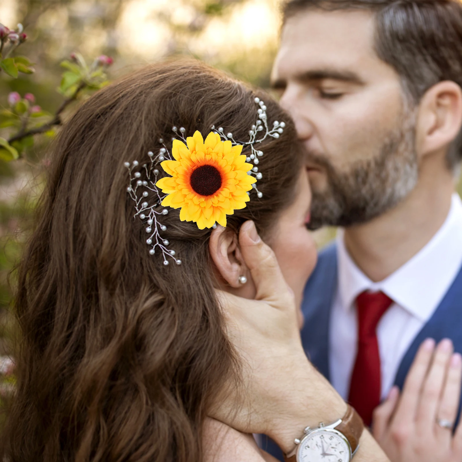 

20Pcs Artificial Sunflower Heads Lifelike Silk Fake Flowers for Wedding Table Centerpieces Christmas Decor DIY Crafts