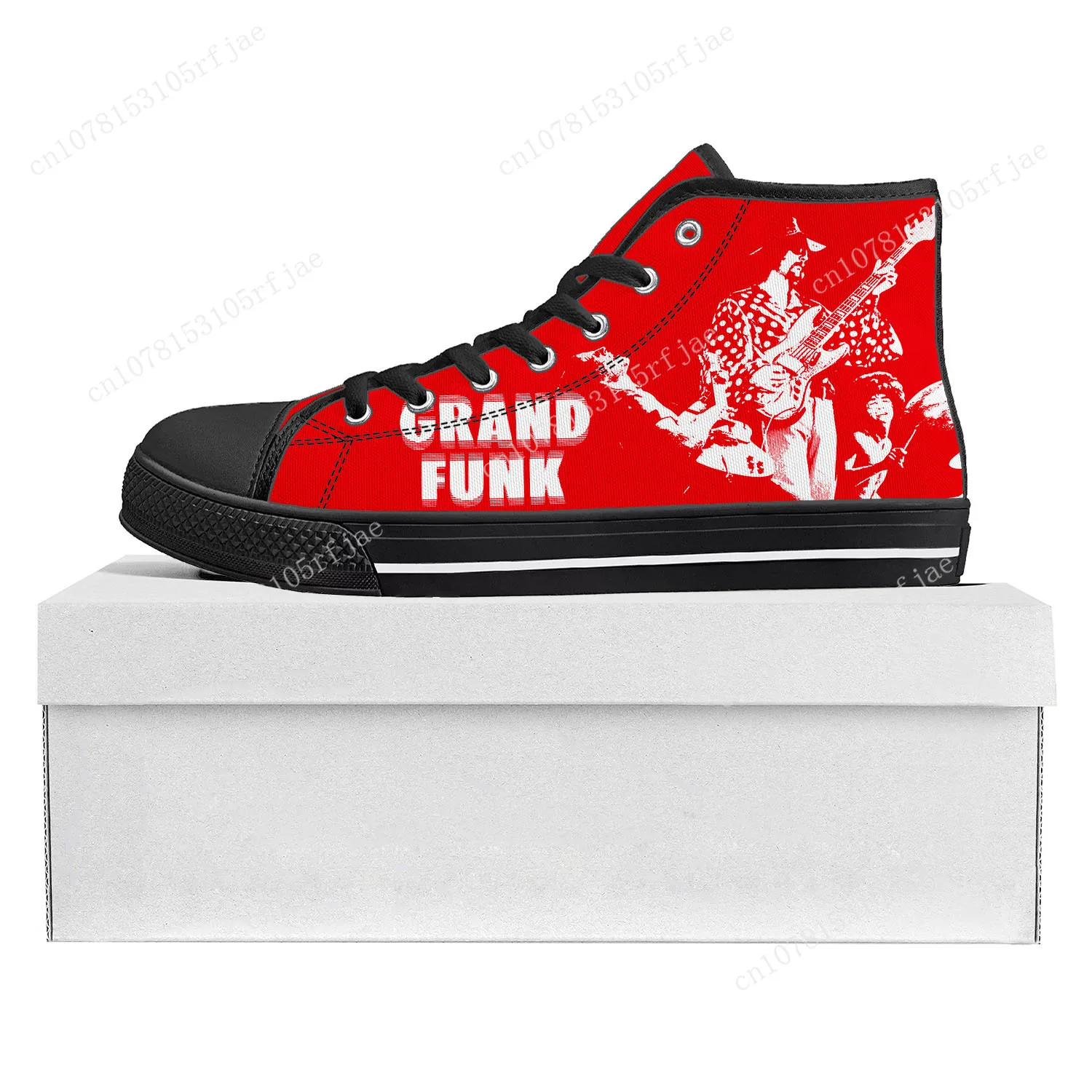 Grand Funk Railroad High Top High Quality Sneakers Mens Womens Teenager Canvas Sneaker Custom Made Shoe Casual Couple Shoes