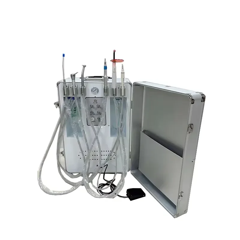 for GINEE High Speed Dental Handset Device Portable Dental Chair Turbo Handset Complete Set of Dental Treatment Equipment