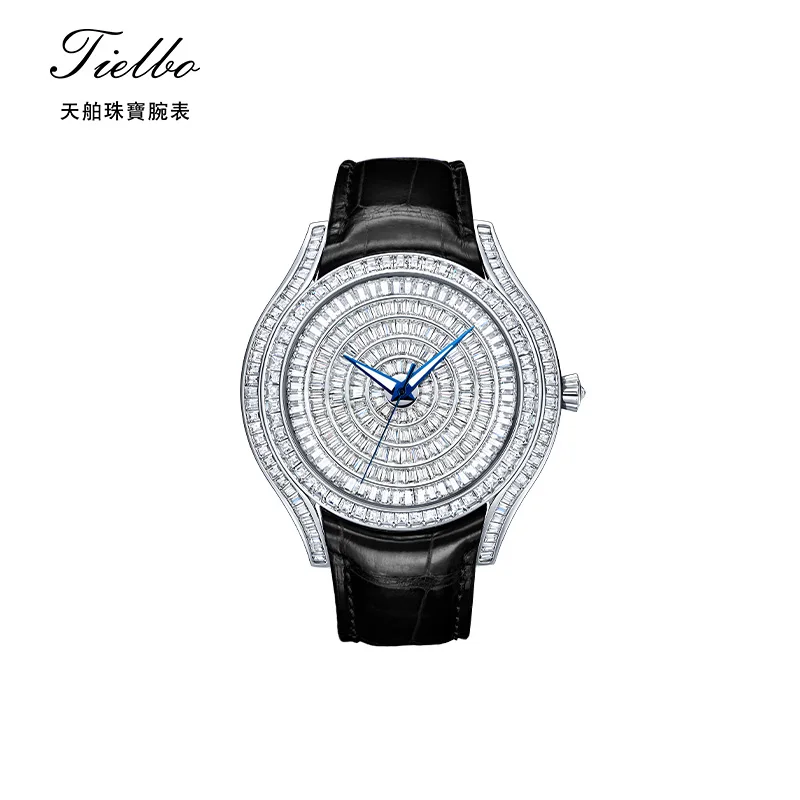 Orologi automatici di lusso da uomo movimento giapponese trasparente vetro zaffiro cinturino in gomma impermeabile Business Fashion Casual da polso