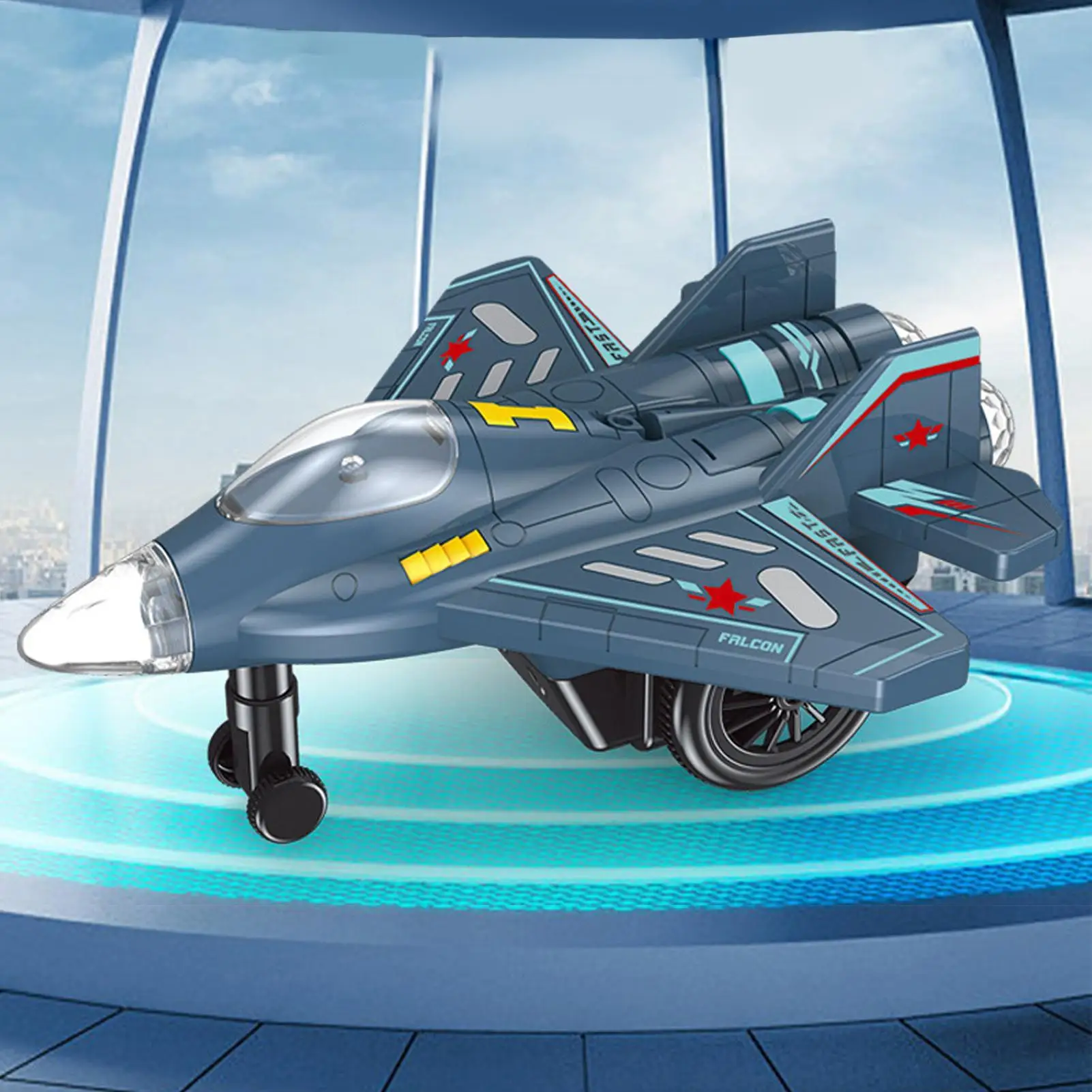 Avion RC jouet volant télécommandé avion RC avion télécommandé avion de voltige avec lumières et musique pour les enfants et