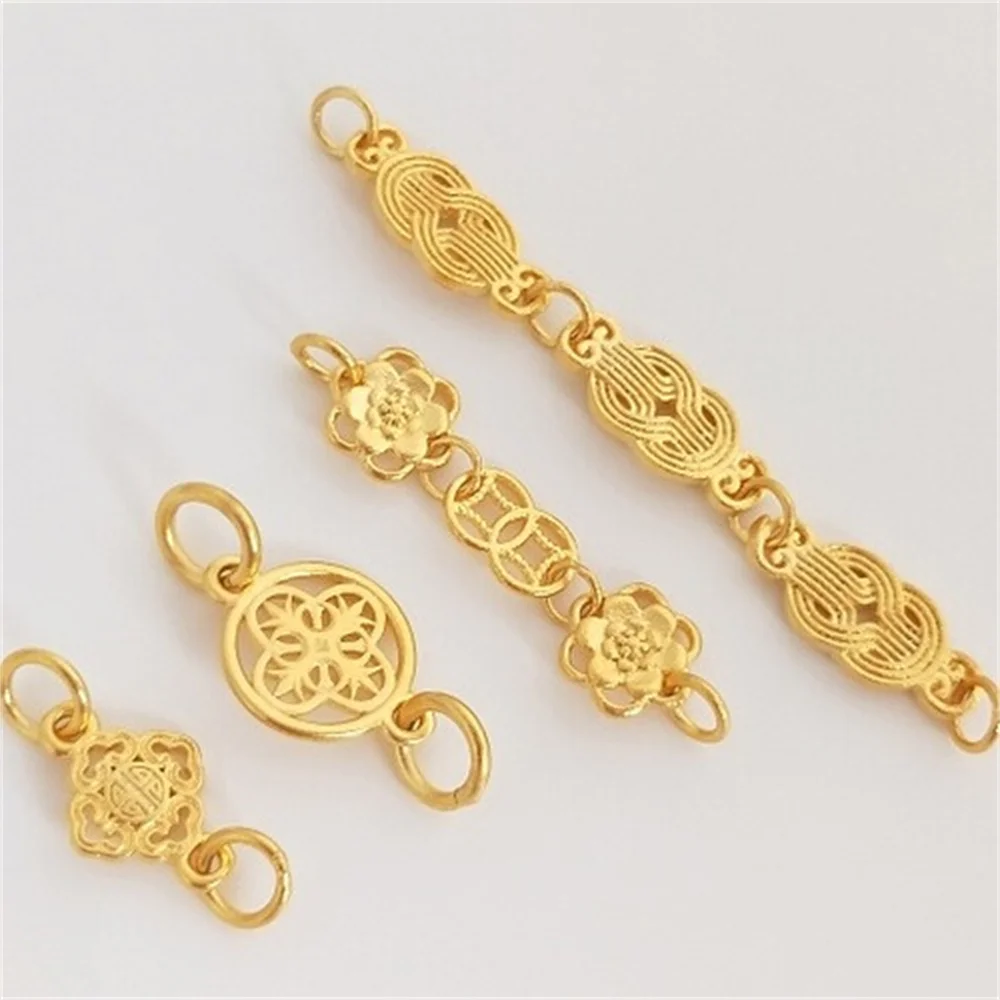 Sajin-hebilla de conexión de cadena de suspensión doble, accesorios hechos a mano, pulsera Fulu, materiales de joyería K208 de Vietnam