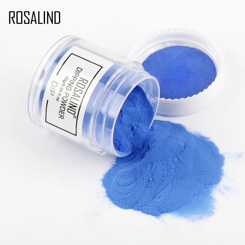 ROSALIND 에어 드라이 딥 네일 파우더, 네일 아트 장식, 매니큐어 네일 글리터 딥 파우더, 램프 없음, 10g