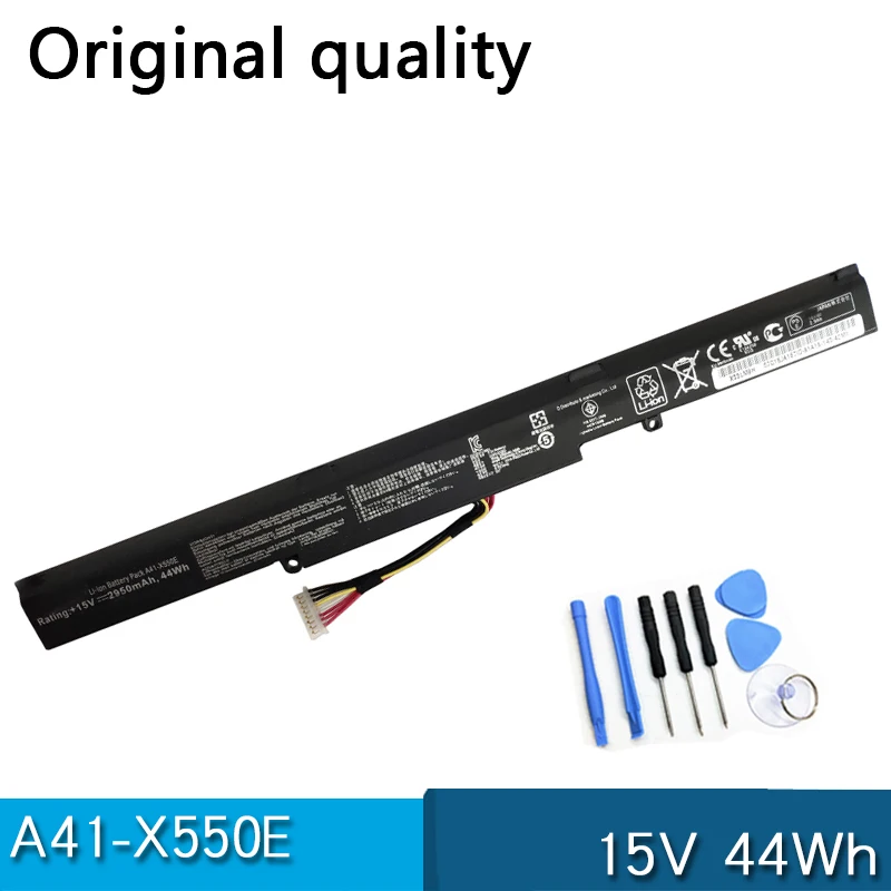 Новый A41-X550E 15V 44Wh Аккумулятор для ASUS X450 X450E X450 X450JF A450 A450C A450V A450E A450J A450JF A550DP F450 F450C F450V F450E