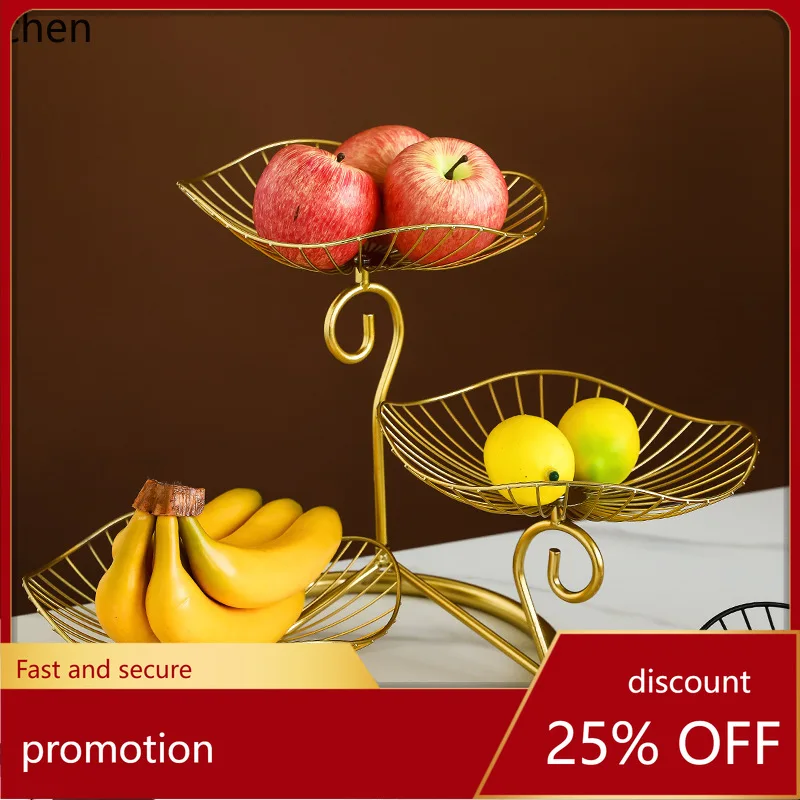 

ZML Iron Art Fruit Plate, Simple and Creative Dried Fruit Plate for Living Room, Home Coffee Table Snack Plate Decoration