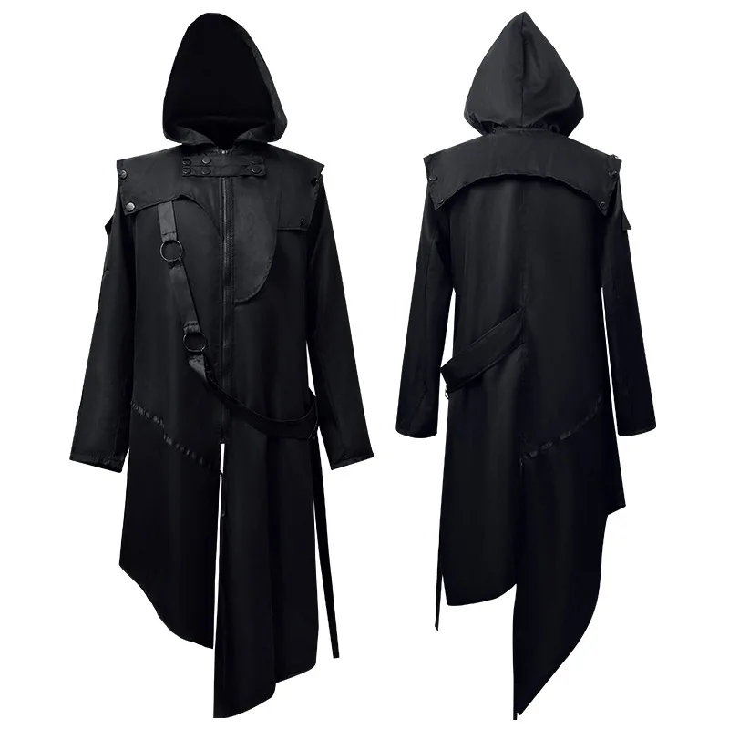

Gothic Renaissance Coat for Men, Medieval Vampire Jacket, Victorian Steampunk Halloween Costume, Elegant Formal Gothic Attire