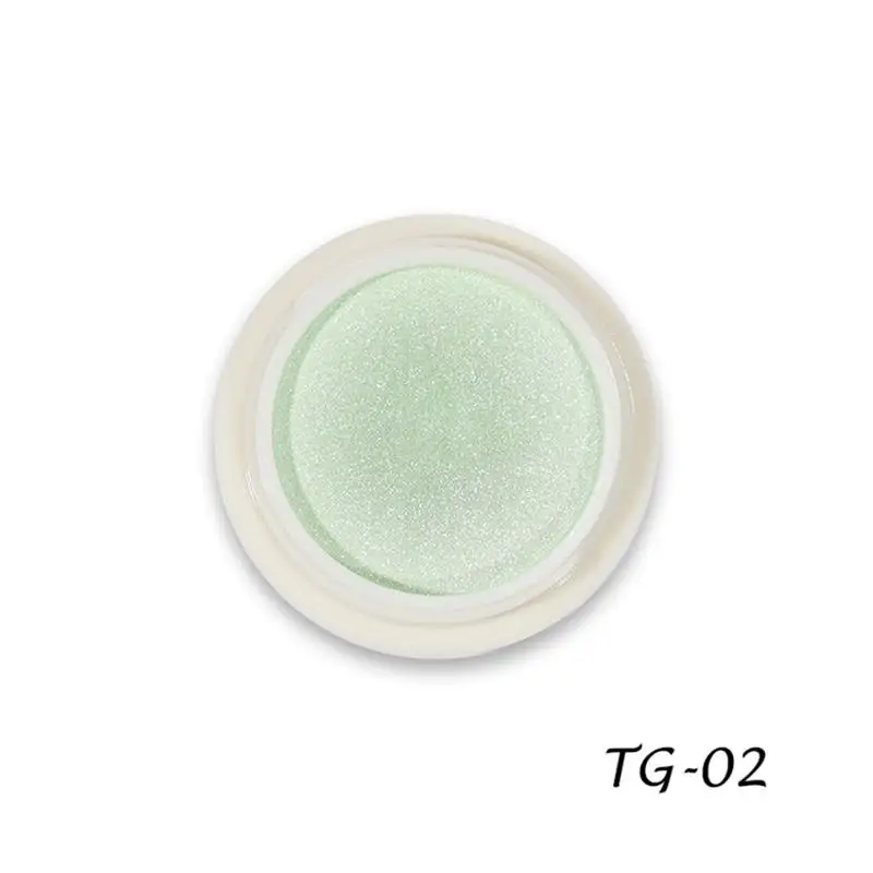 Transparent Aurora Nail Glitter Powder Shimmer Mirror Mermaid Chrome Nails Art Decoration Manicure Pigment Makeup Supplies