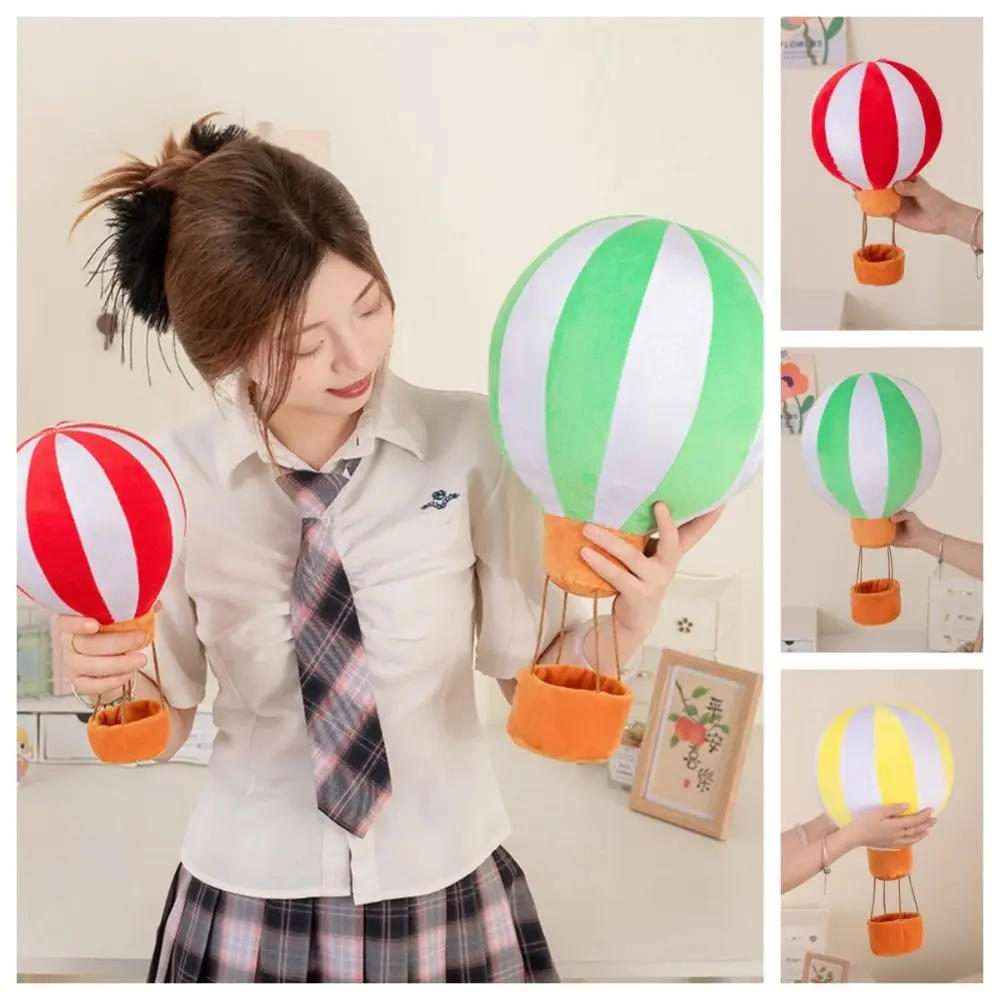 

PP Cotton Hot Air Balloon Plush Toys Soft Lifelike Colorful Hot Air Balloon Toy Comfortable Handmade Stuffed Air Balloon Doll