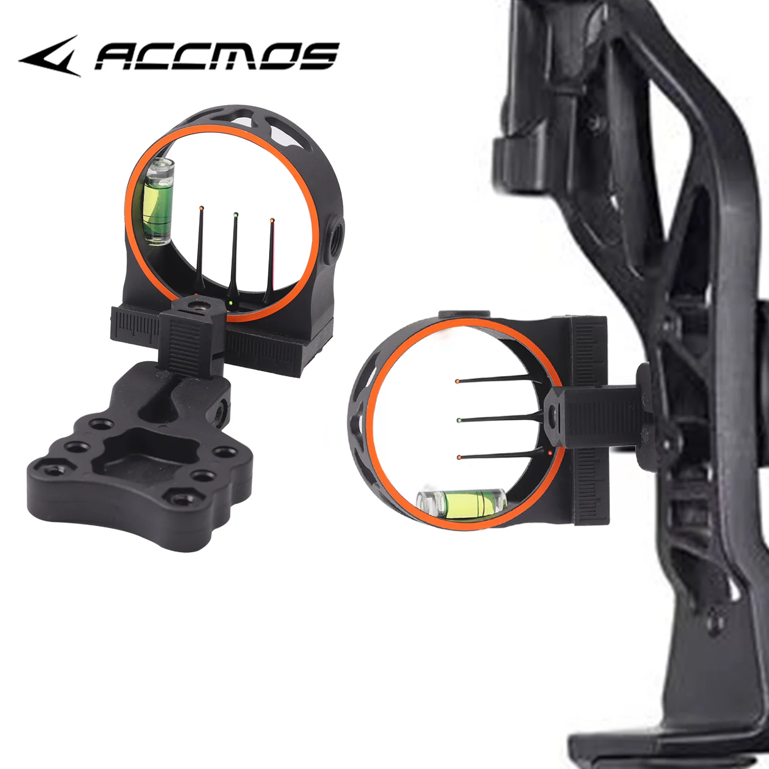 New Compound Bow 3-Pin Bow Sight Archery Scope 3-needles For Hunting Shooting Target Training Accessories