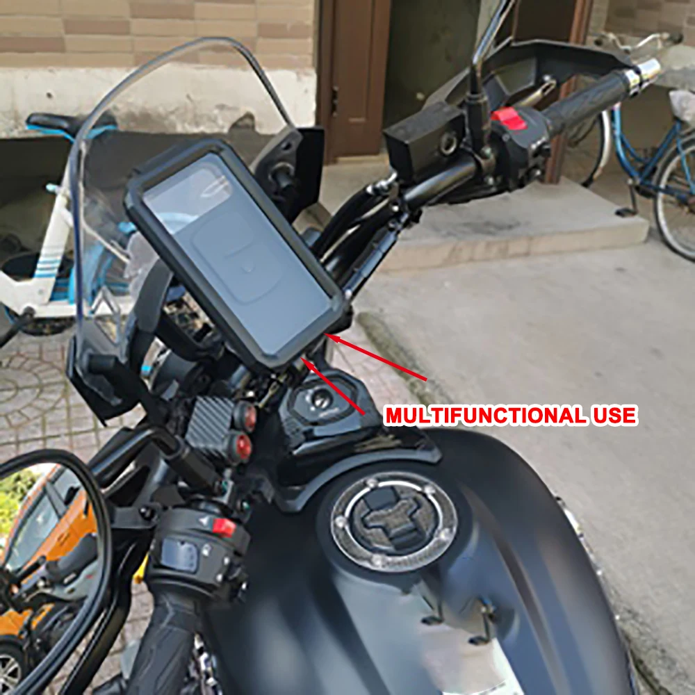 For Triumph Tiger Sports 660 Tiger660 Accessories Multifunction Adjustable Handlebar Balance Grips Cross Bar Mobile Phone Holder