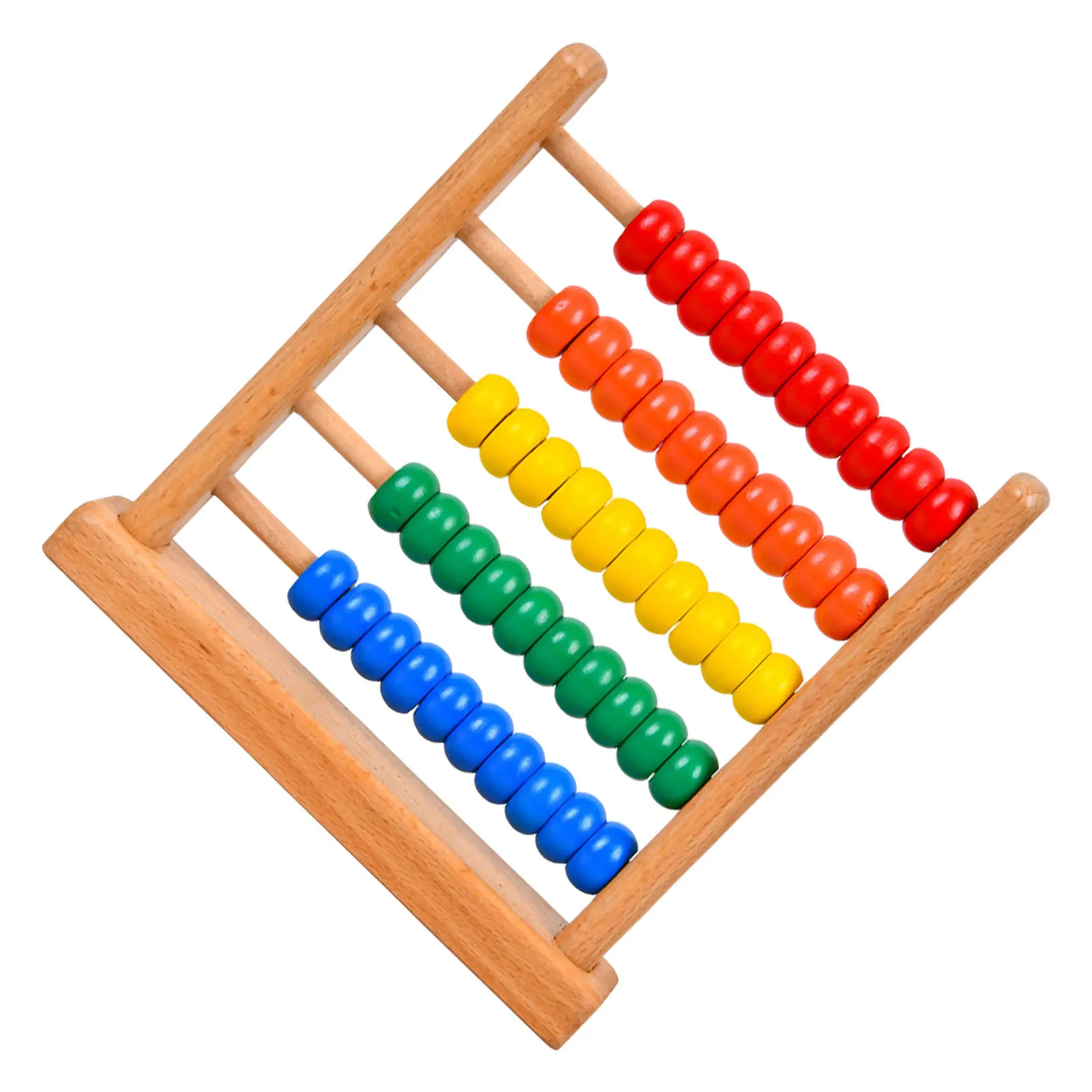 

Kids Wooden Abacus Math Learning For Counting Arithmetic Practice Educational Montessori Beads Frame Hand-Eye Coordination Tool