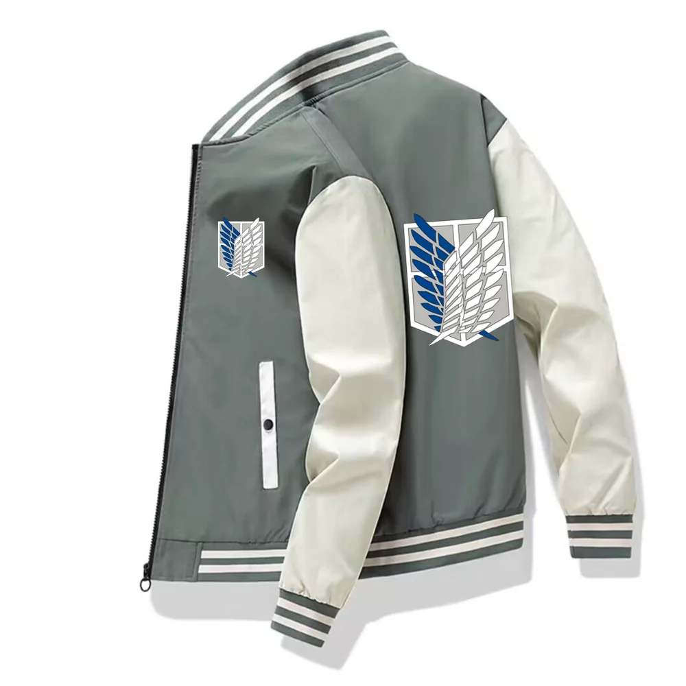 New Jackets for Men Spring Fahsion Outwears Attack on Titan Casual  Hombre Coats Racing Windbreaker Men's Jacket Plus Size 5X