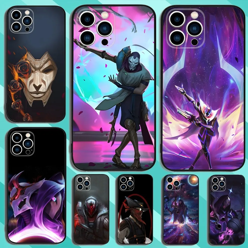 L-LOL K-Khada Jhin Virtuoso Phone Case For iPhone 15,14,13,12,11,Plus,Pro Max,XS,X,XR,SE,Mini,8,7 Soft Silicone Black Cover