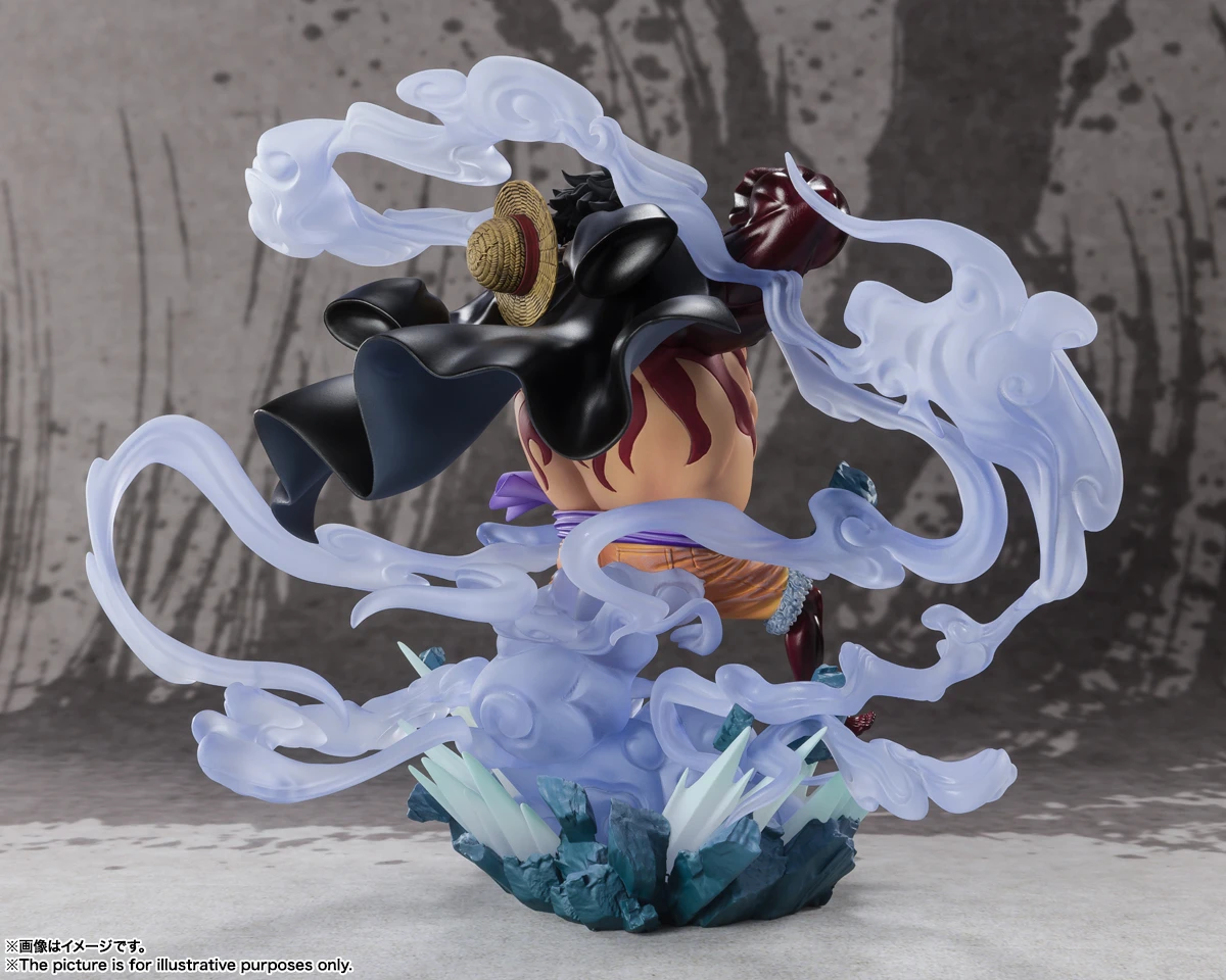 In Stock BANDAI Figuarts ZERO Three Captains Battle of Monsters on Onigashima Gear 4 Monkey D Luffy Figure Anime One Piece Model view 4