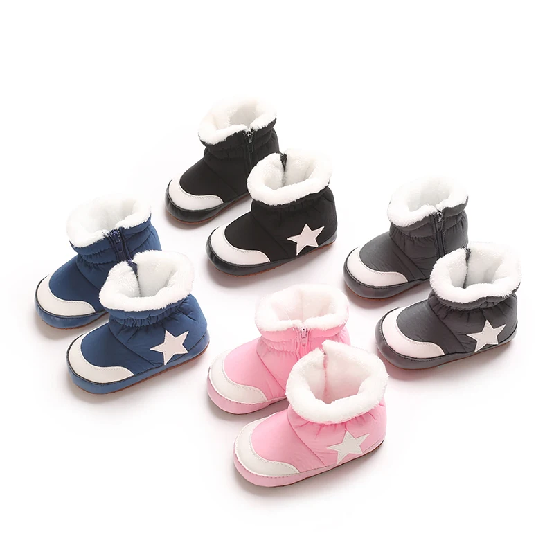 Winter Snow Baby Boots Newborn Warm Booties Soft Sole Shoes for Baby Girls Boys Infant Shoes Toddler 0-18Months