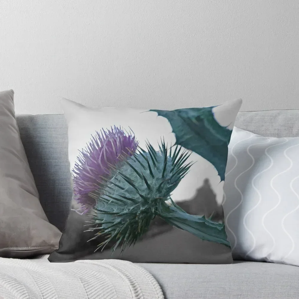 

Thistle Throw Pillow Decorative Cushion Cover autumn pillowcase Couch Cushions Marble Cushion Cover pillow