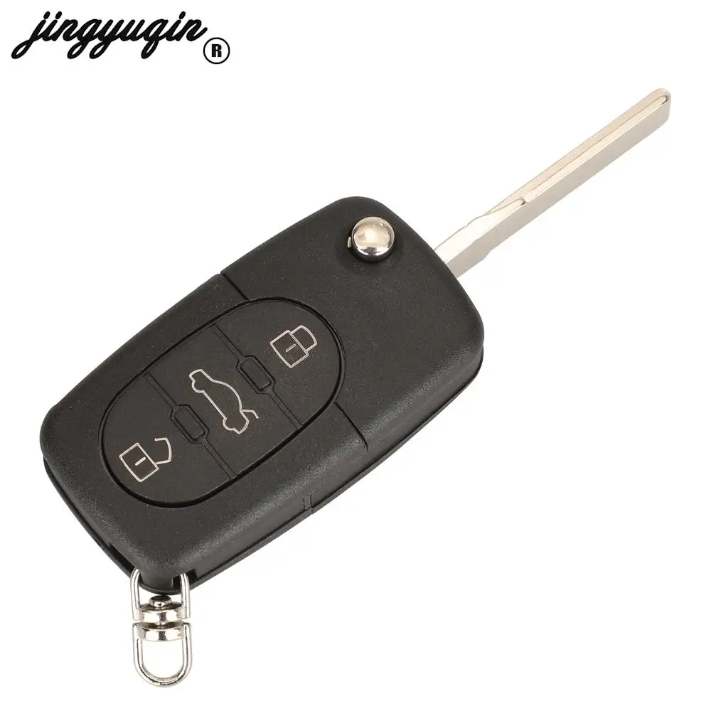 jingyuqin 4D0 837 231 E/ K/ A/ R 315MHz/433Mhz For Audi A3 A4 A6 A8 TT RS4 Quattro Old Models id48 Chip Folding Car Remote Key