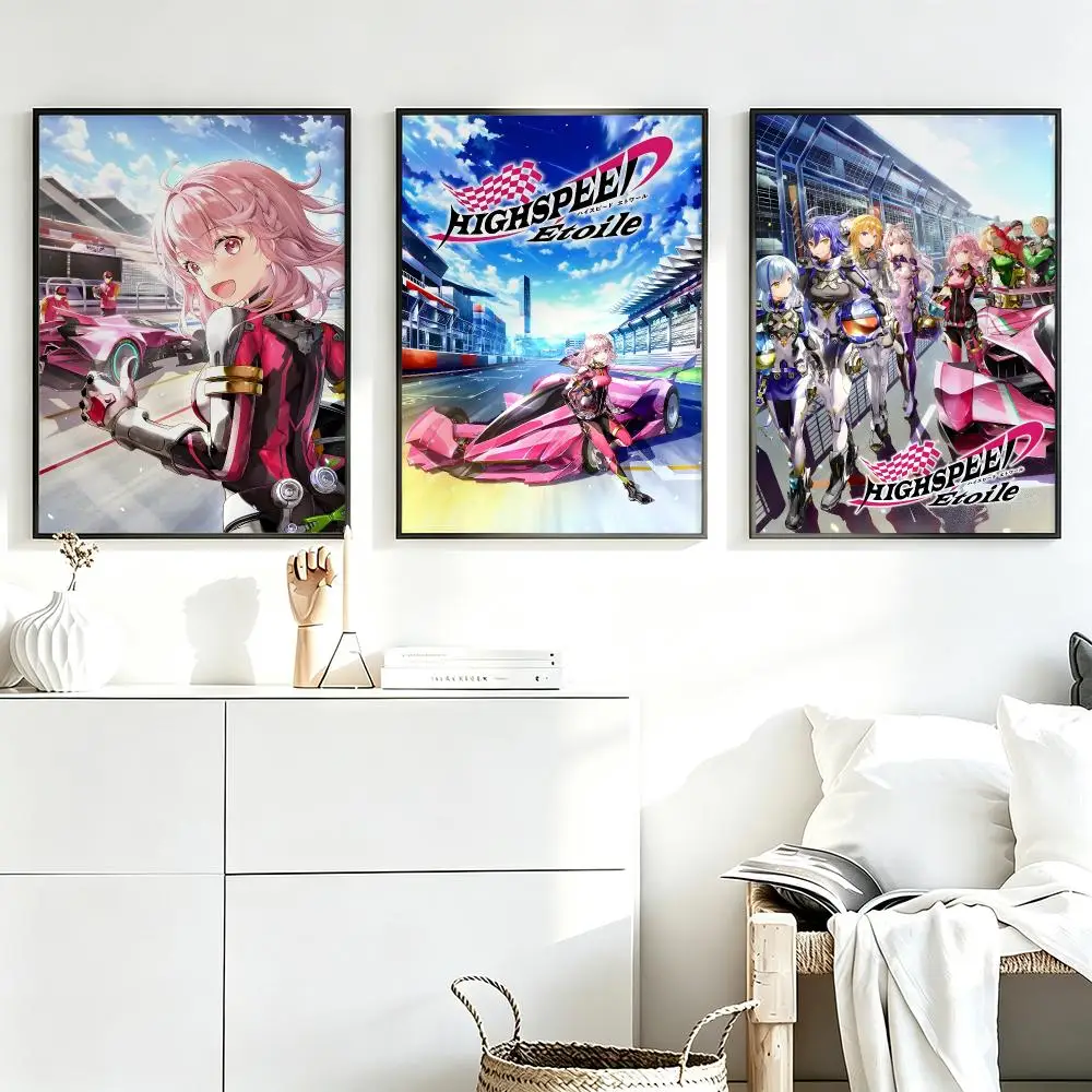 Aesthetic Wall Art Poster Trendy anime Highspeed Etoile Poster for Bedroom Dorm Room Home Decor Large Wall Picture Print