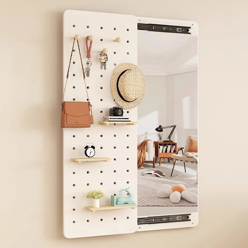 Nordic Storage Holders Modern Simple Creative Racks Household Multifunctional Design Rack with Mirror Entrance Hall Furniture