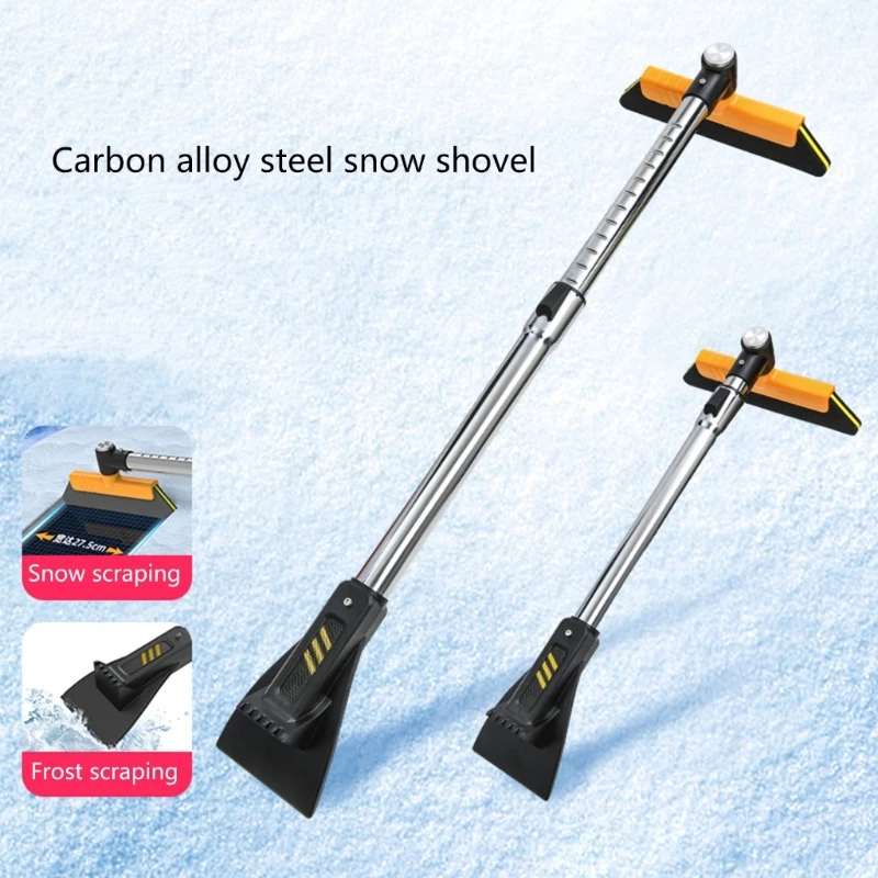 Ice Scraper Snow Removal Brush Scratch Free Windshield Snow Broom for Car RV SUV 2023