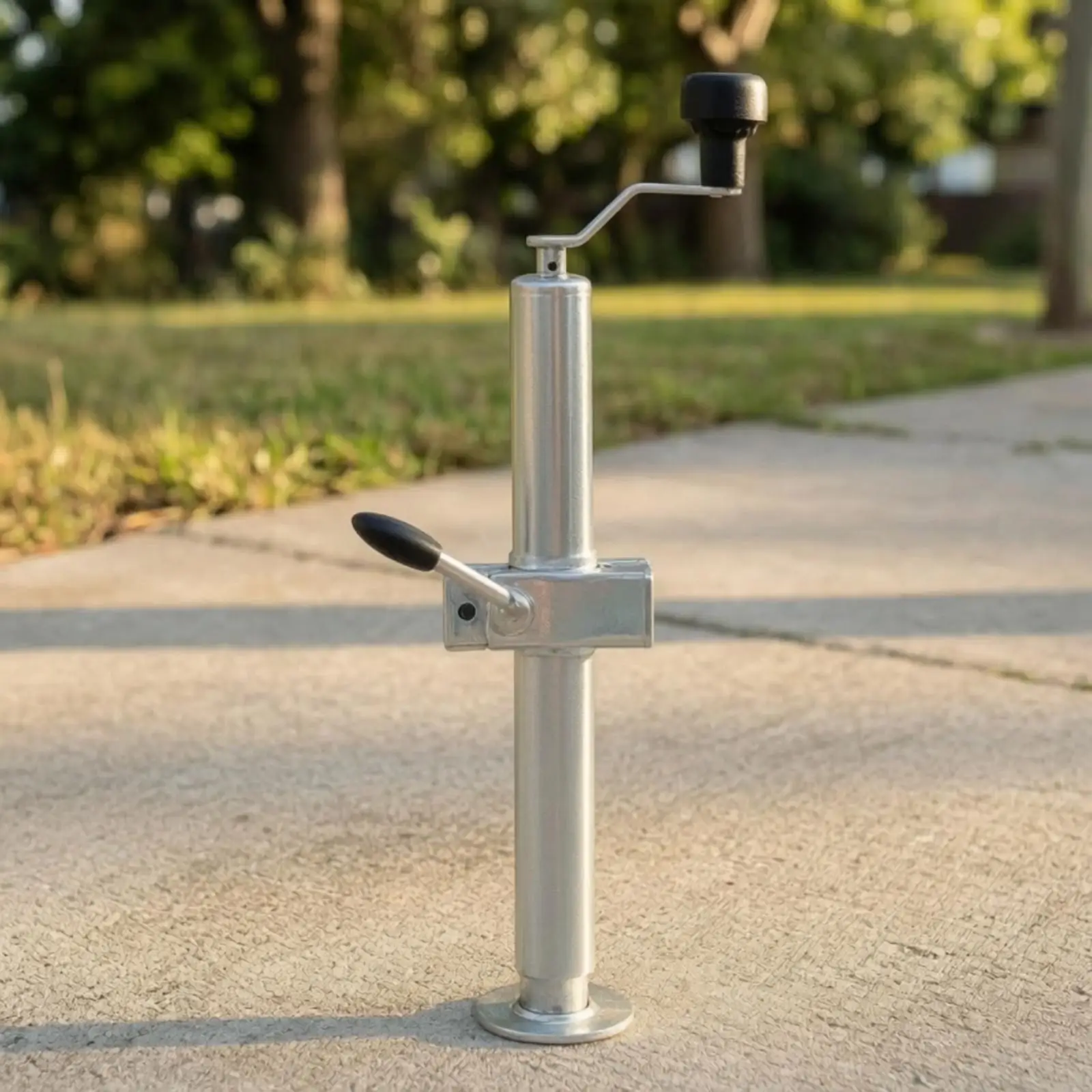 Telescopic Trailer Support Leg Heavy Duty Galvanized Iron Hand Lever Clamp Mount for Camper Trailer