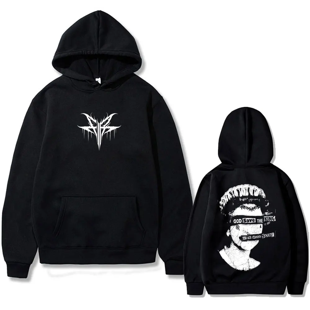 

Limited Rock Band Falling in Reverse God Save The King Hoodie Men Women Gothic Oversized Sweatshirt Male Hip Hop Rock Streetwear