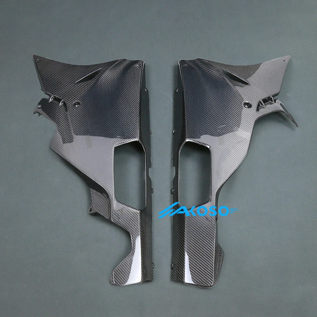 Für BMW S1000RR 2015 2016 2017 2018 Vollständige 3K Trockene Kohlefaser Motorradverkleidungen AKOSO 윙렛 Zubehör für Modifikation