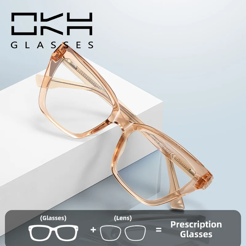 

OKH анти-синий свет, радиационные очки для близорукости 2277 TR90, блестящие свежие сказочные очки по индивидуальному заказу, очки для чтения по рецепту