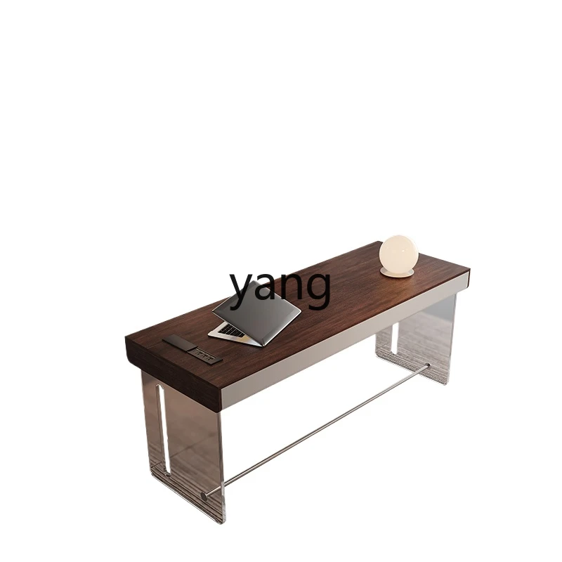 

Yjq Simple Style High-End Desk Study Home Small Apartment Acrylic Suspended Computer Desk