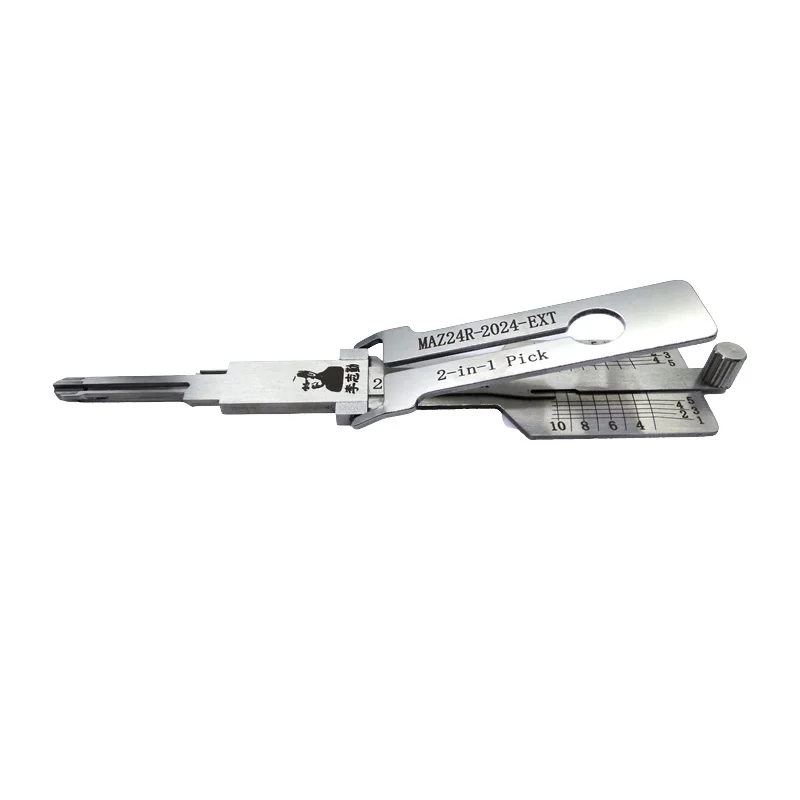 Lishi MAZ24R-2024-EXT 2 in 1 Lock Pick Decoder Ignition Car Door Opener for New Mazda Models After 2024 Flat Milling