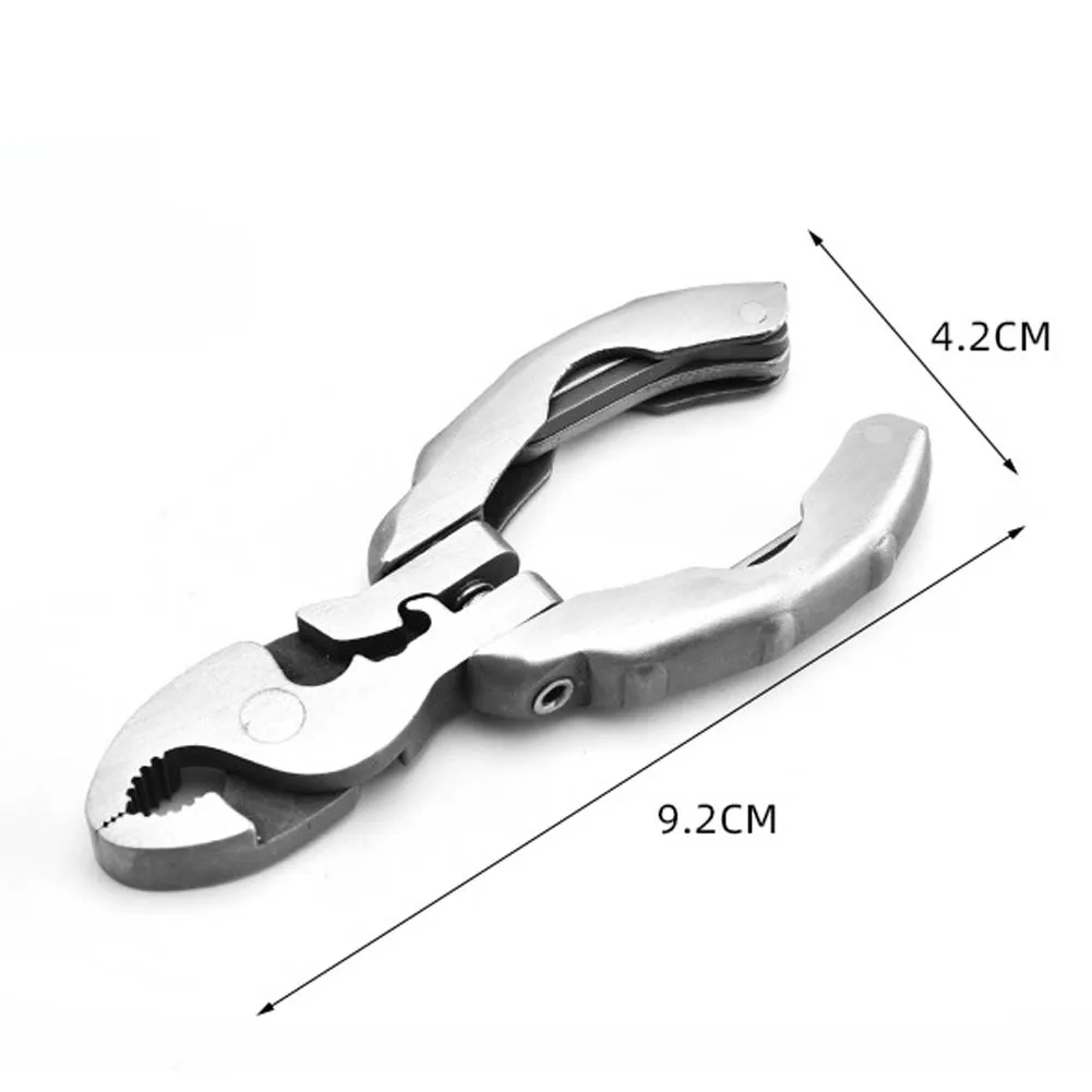 Pocket Pliers Wire Cutter 9 In 1 Portable Keychain Pliers Outdoor Camping Folding Multitool Screwdriver Hand Tools