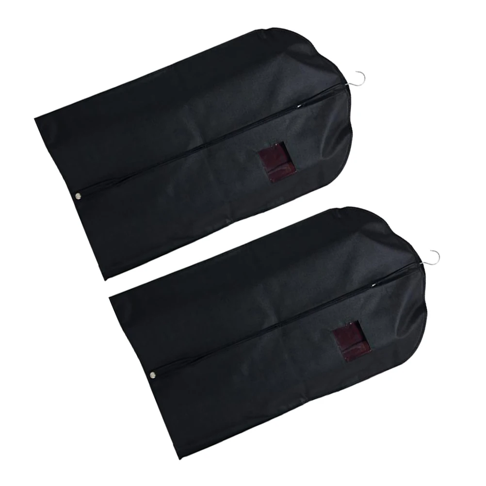 

2Pcs Premium Anti-Static Waterproof Clothes Cover Protectors for Suits Shirts Trousers Coats Home Storage Black