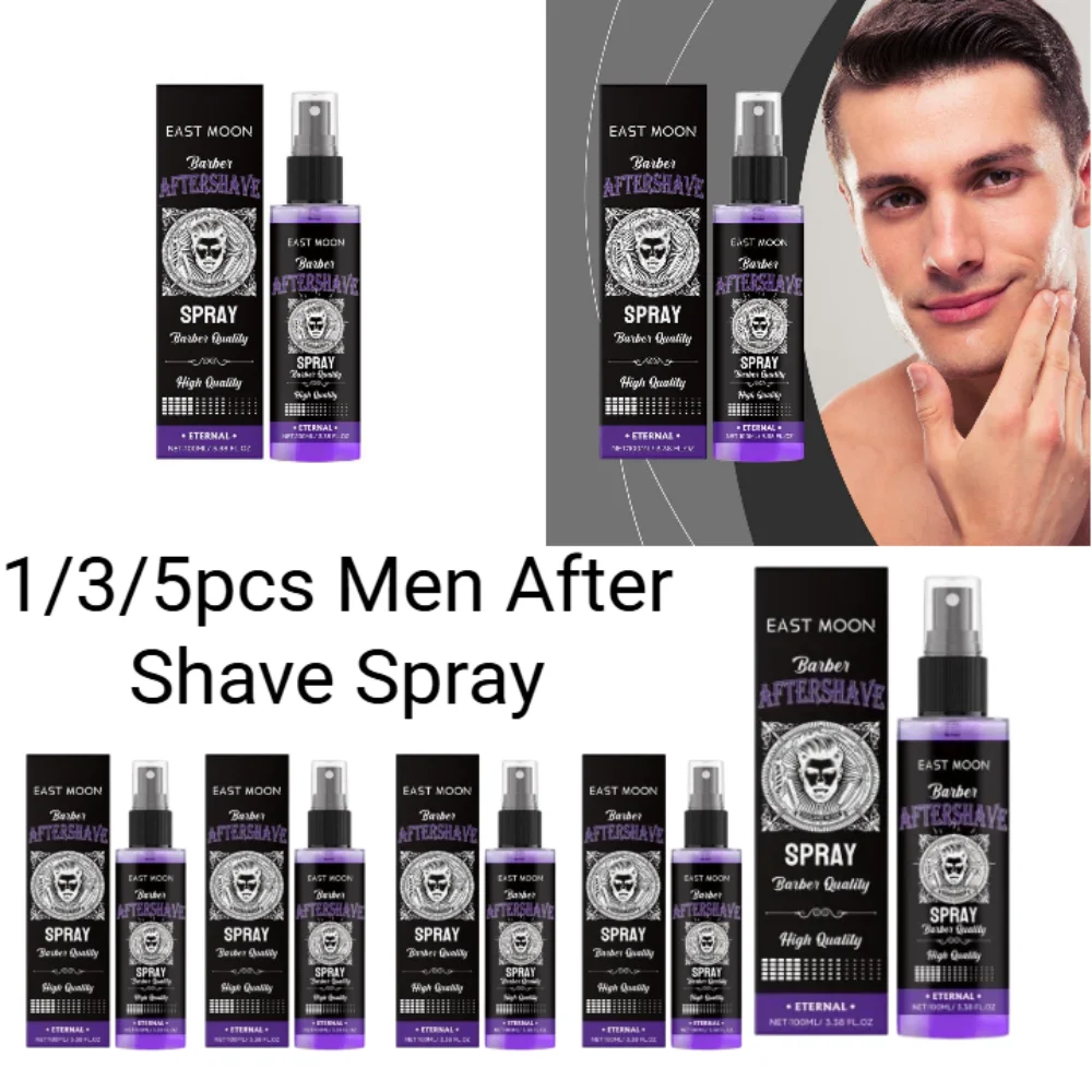 1/3/5pcs Deep Moisturizing Aftershave Spray 100ml Efficient Hydration Repair Soothe Beard Reduce Redness Swelling Non Greasy