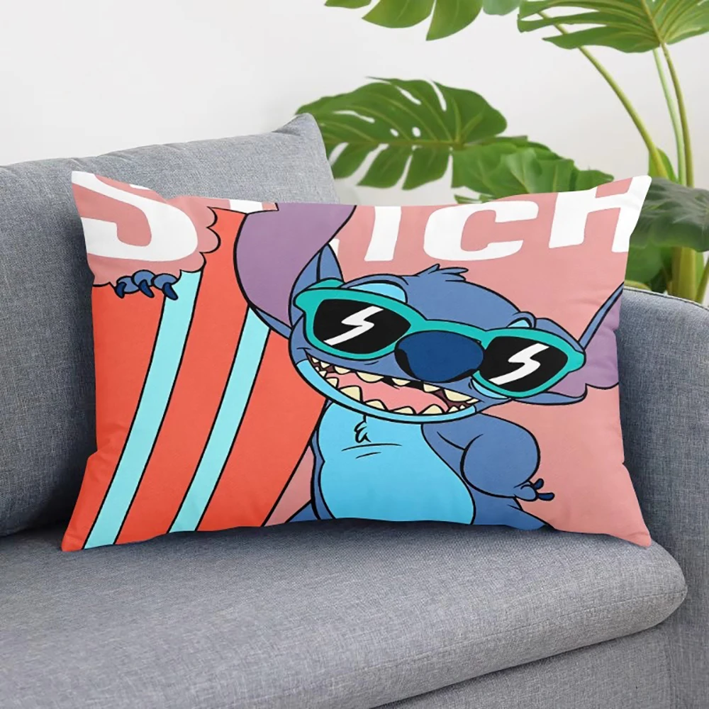 غطاء وسادة ستيتش ليلو وغطاء وسادة كرتوني لتزيين غرفة هدية عيد ميلاد الأطفال