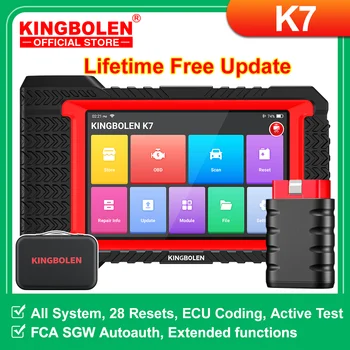 Doživotní bezplatná aktualizace KINGBOLEN K7 ALL System Diagnostické nástroje pro automobily Kódování ECU Aktivní test 28 resetů PK LAUNCH X431 CRP919E BT 10 nejlepší prodej sada liyset - №1