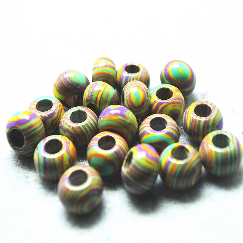 حبات حجر جاسبر قوس قزح للنساء ، ثقب كبير ، إكسسوارات صنع الأساور ، الأعلى مبيعًا ، 13 * ، 9x14 ، جديد