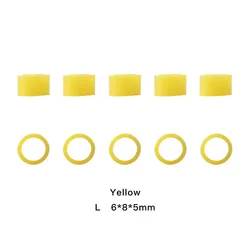 100Pcs/Box Dental Color Code Ring Silicone Identification Circle Orthodontic Instrument Dentistry Material Autoclavable