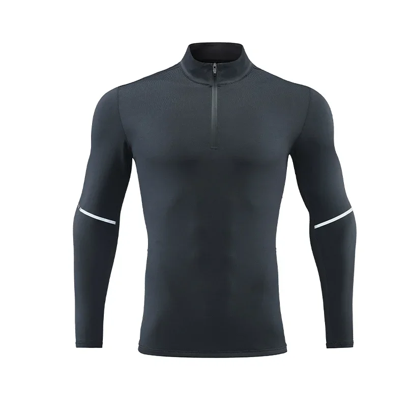 Quick Dry Running Shirt for Men Bodybuilding Sport Tshirt Long Sleeve Compression Top Gym Fitness Tight Compresson Polo Jetseys