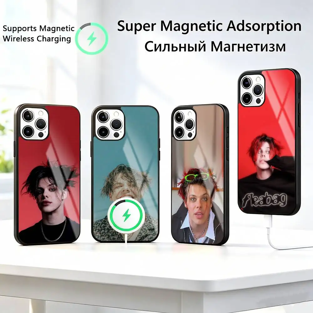 UK-k Singer Yungblud-d Phone Case For iPhone17,16,15,14,13,12,11 Plus,Pro Supports Magnetic Wireless Charging